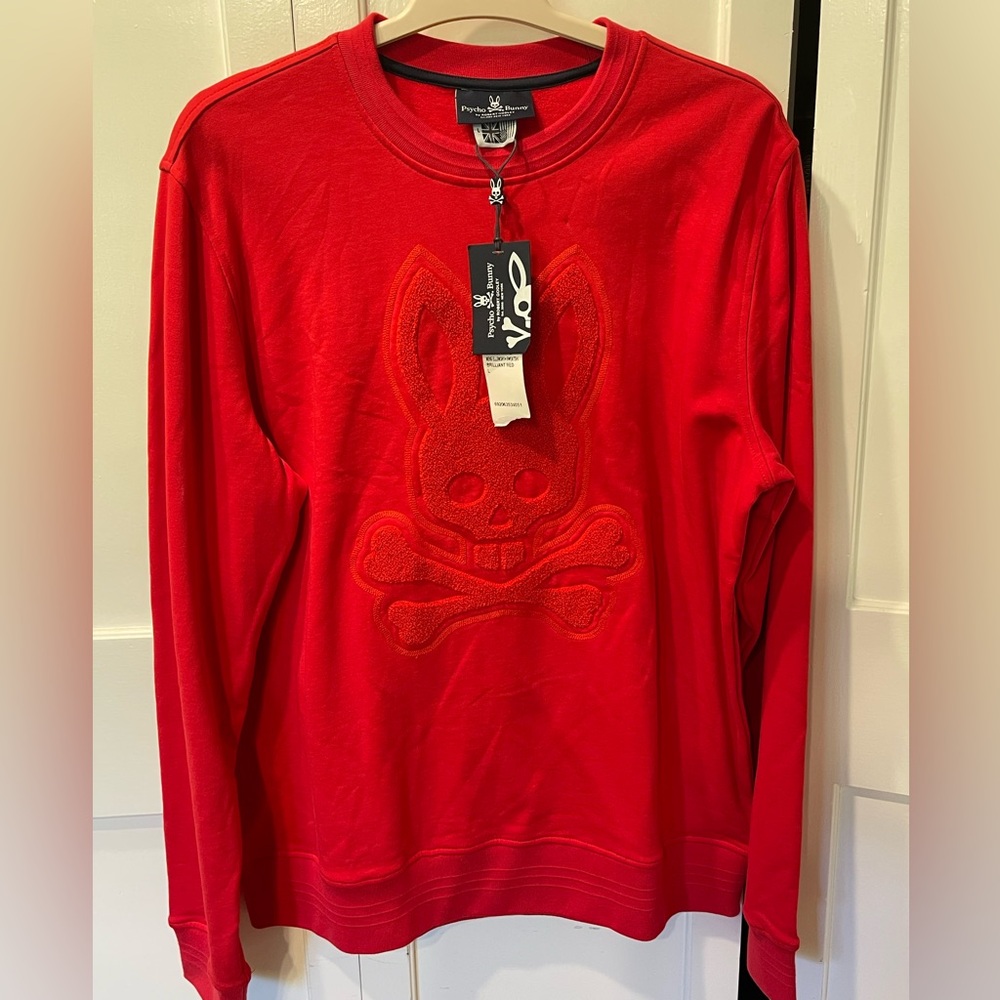 Psycho Bunny Men’s Crewneck - Brilliant Red